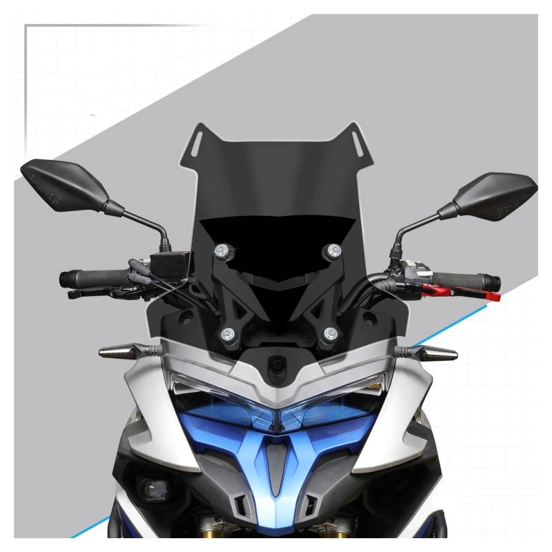 Motorrad Windschild Für VOGE Für DS525X Für 525DSX Für DSX525 Für DSX 525 Für DSX 525X Motorrad Erhöhen Erweitern Windschutzscheibe Windschutzscheibe Windschutz Deflektor Windabweiser Windschutzscheib von YAKISA