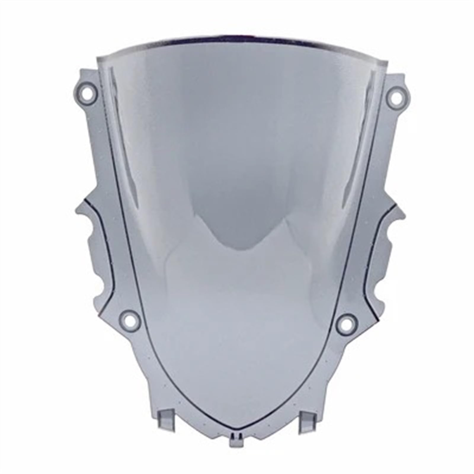 Motorrad Windschild Für YZF-R3 2019-2024 Windschutzscheibe Motorrad Frontscheibe Windschutzscheibe Verkleidung Windschutzscheibe Windabweiser Windschutzscheibe(Smoked Black) von YAKISA