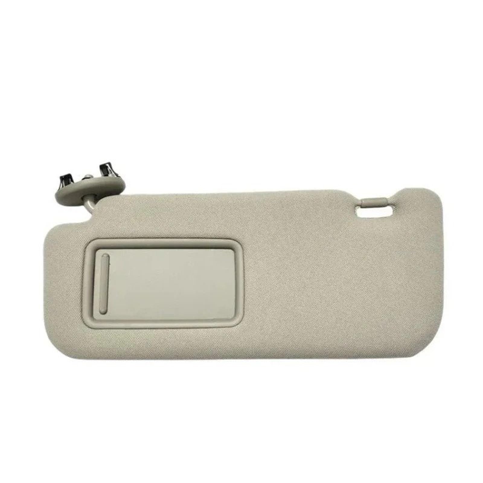 Sonnenblende Auto Für Toyota Für Auris Für Corolla 2008-2013 Auto Innen Sonnenblende Mit Spiegel Grau Beige Sonnenschutz Links Rechte Seite Fenster-Sonnenblende(Beige Left) von YAKISA