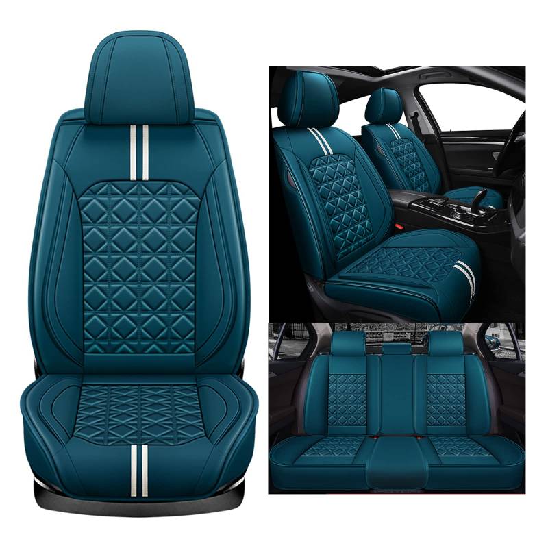 YALLIT Sitzbezüge Auto Autositzbezüge Universal Set für Seat Arona Arona FR Altea Altea FR Ateca Ateca FR Marbella Ibiza Mk2 Auto Zubehör, Grün von YALLIT