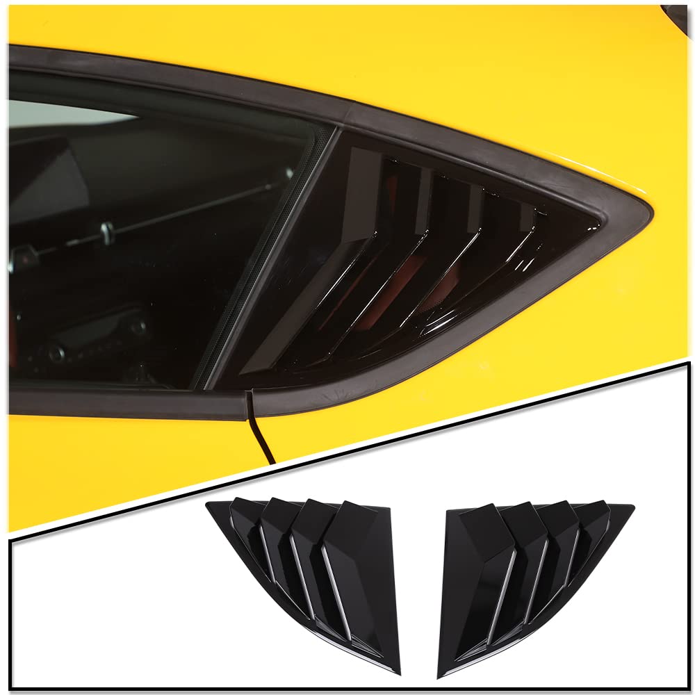 Heckscheibenlamellen für Lüftungsschlitze, Abdeckung für Toyota Supra GR A90 A91 MK5 2019-2022 (schwarz) von YANER