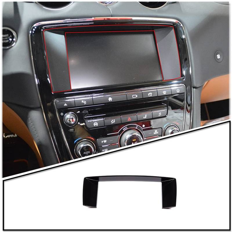 YANER ELECTRONIC SWITCH ABS Central Control Navigation Frame Cover für Jaguar XJ 2010-2016, Schwarz, AUF-AUF-AN, Ruhekontakt, Klinge, Panel Montage, Kunststoff, physical von YANER