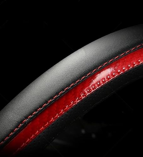 Auto-Lenkradabdeckung Vom Typ D Für TT Für RS7 Für RS5 Für S3 Für S5 Für SQ5 Für TTS Lenkrad Bezug Lenkradabdeckung (Farbe : RED) von YANGTINGTING