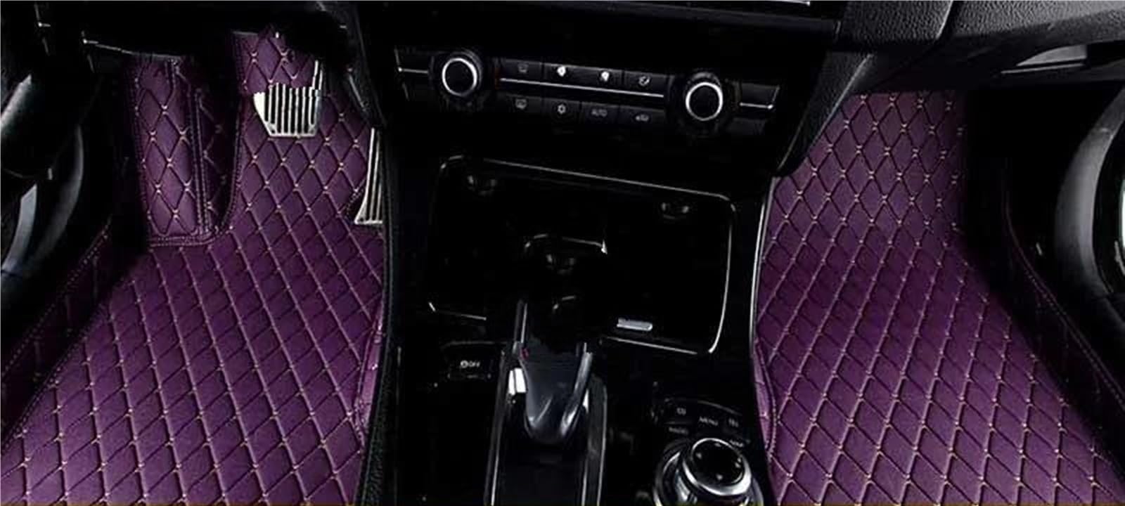 Automatte Passend Für Chevrolet Für Orlando Custom Car Fußmatten Auto Teppiche Fuß Coche Zubehör Auto Fußmatten(Purple,Hy) von YANGTINGTING