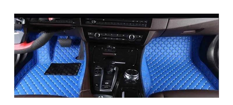 Automatte Passend Für Hummer Für H3 Auto Custom Car Fußmatten Teppiche Fuß Coche Zubehör Auto Fußmatten(Blau) von YANGTINGTING