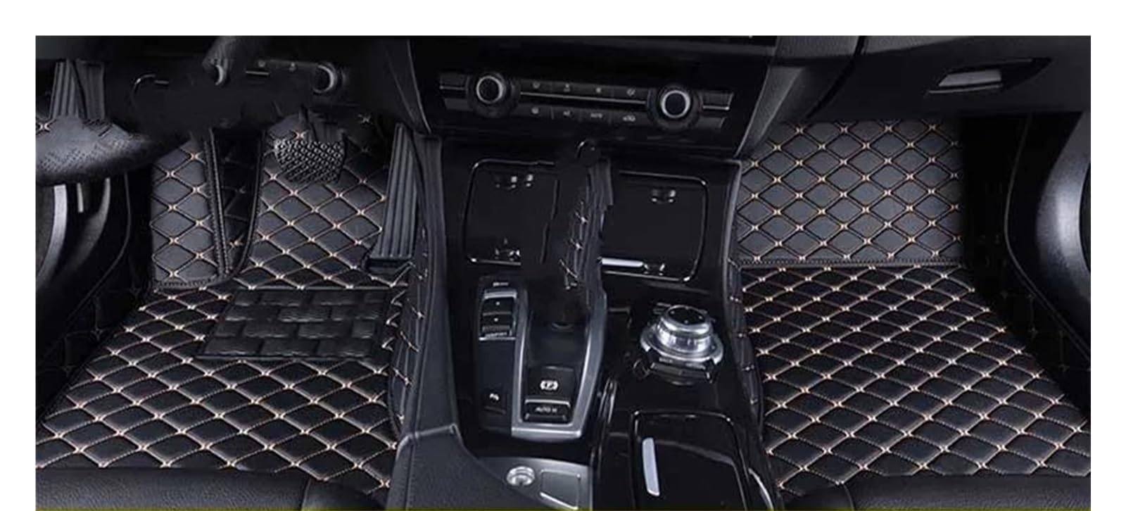 Automatte Passend Für Lexus GS Für GS200t Für GS250 Für GS300 Für GS350 GS430 Für GS450h GS460 2005-2022 Custom Car Fußmatten Auto Teppiche Fuß Coche Zubehör Auto Fußmatten(Black Beige,2012-2022 GS450 von YANGTINGTING