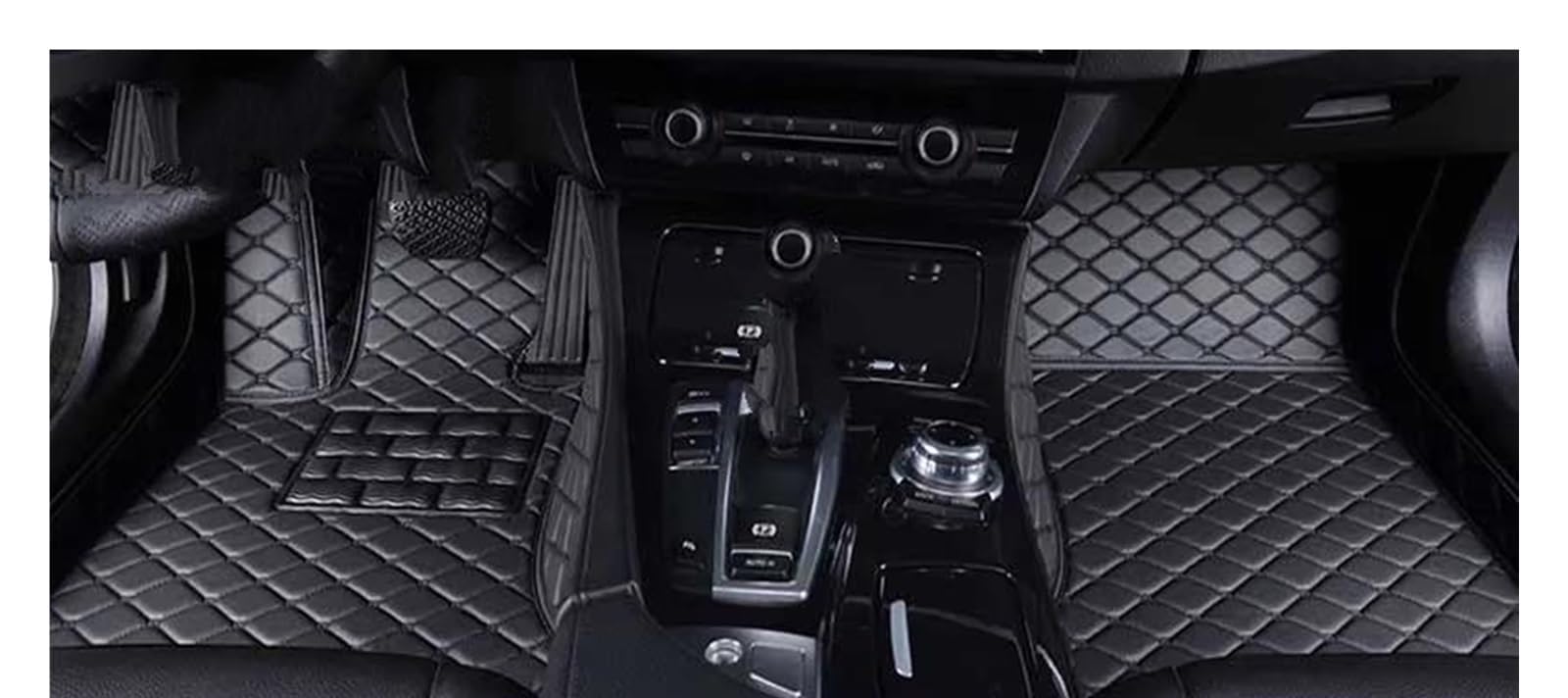 Automatte Passend Für Mitsubishi Für Outlander 2000-2023 Custom Car Fußmatten Auto Teppiche Fuß Coche Zubehör Auto Fußmatten(All Black,2013-2015) von YANGTINGTING