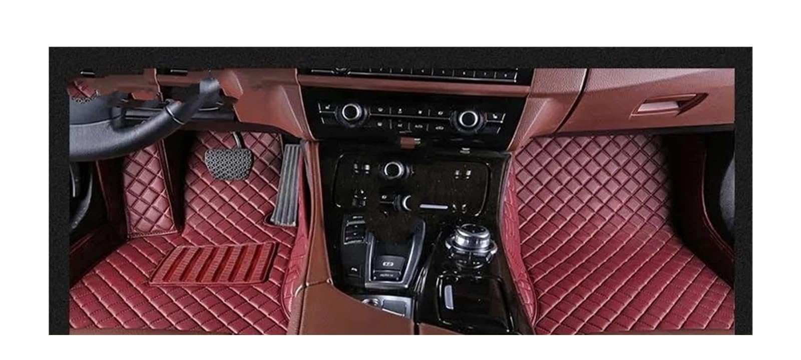 Automatte Passend Für Nissan Für Patrol Für Y61 Für Y62 Für Y63 Für Armada Custom Car Fußmatten Auto Teppiche Fuß Coche Zubehör Auto Fußmatten(Claret,2011-2022 Y62) von YANGTINGTING