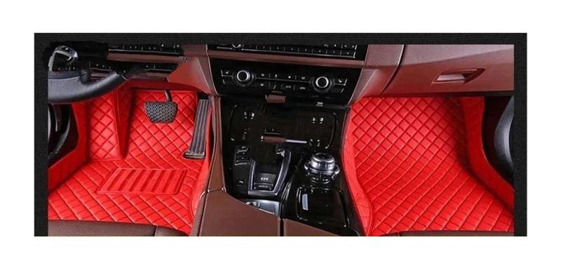 Automatte Passend Für Nissan Für Patrol Für Y61 Für Y62 Für Y63 Für Armada Custom Car Fußmatten Auto Teppiche Fuß Coche Zubehör Auto Fußmatten(Red,2011-2022 Y62) von YANGTINGTING