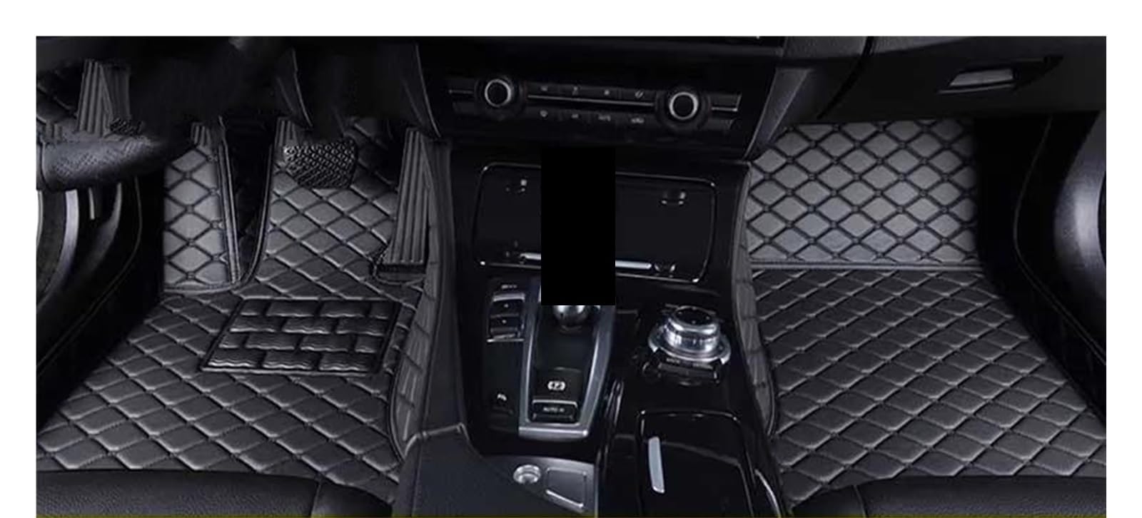 Automatte Passend Für Skoda Für Kodiaq Auto Custom Car Fußmatten Teppiche Fuß Coche Zubehör Auto Fußmatten(All Black) von YANGTINGTING