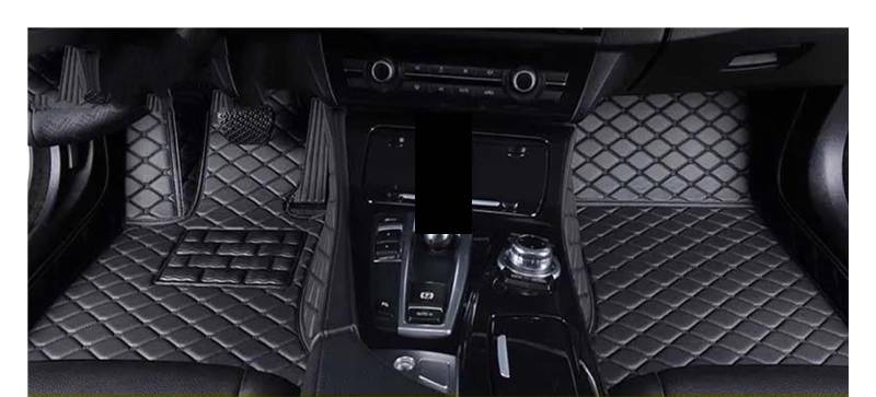 Automatte Passend Für Skoda Für Kodiaq Auto Custom Car Fußmatten Teppiche Fuß Coche Zubehör Auto Fußmatten(All Black) von YANGTINGTING