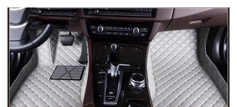 Automatte Passend Für VW Für GOL Custom Car Fußmatten Auto Teppiche Fuß Coche Zubehör Auto Fußmatten(Grau) von YANGTINGTING