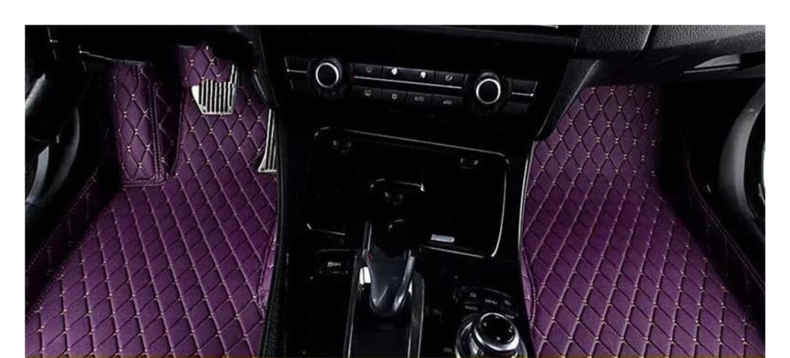 Automatte Passend Für VW Für GOL Custom Car Fußmatten Auto Teppiche Fuß Coche Zubehör Auto Fußmatten(Purple) von YANGTINGTING