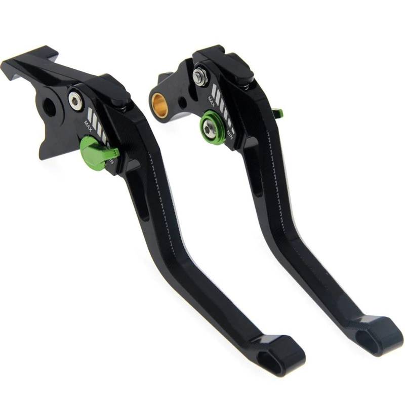 Bremshebel Für Kawasaki ER 6N ER-6N/ER-6F/NINJA 650R 2006-2008 3D Raute Hohl Einstellbare ER6N Motorrad Bremse Kupplung Hebel Kupplungshebel Motorrad(Green Adjuster) von YANGTINGTING