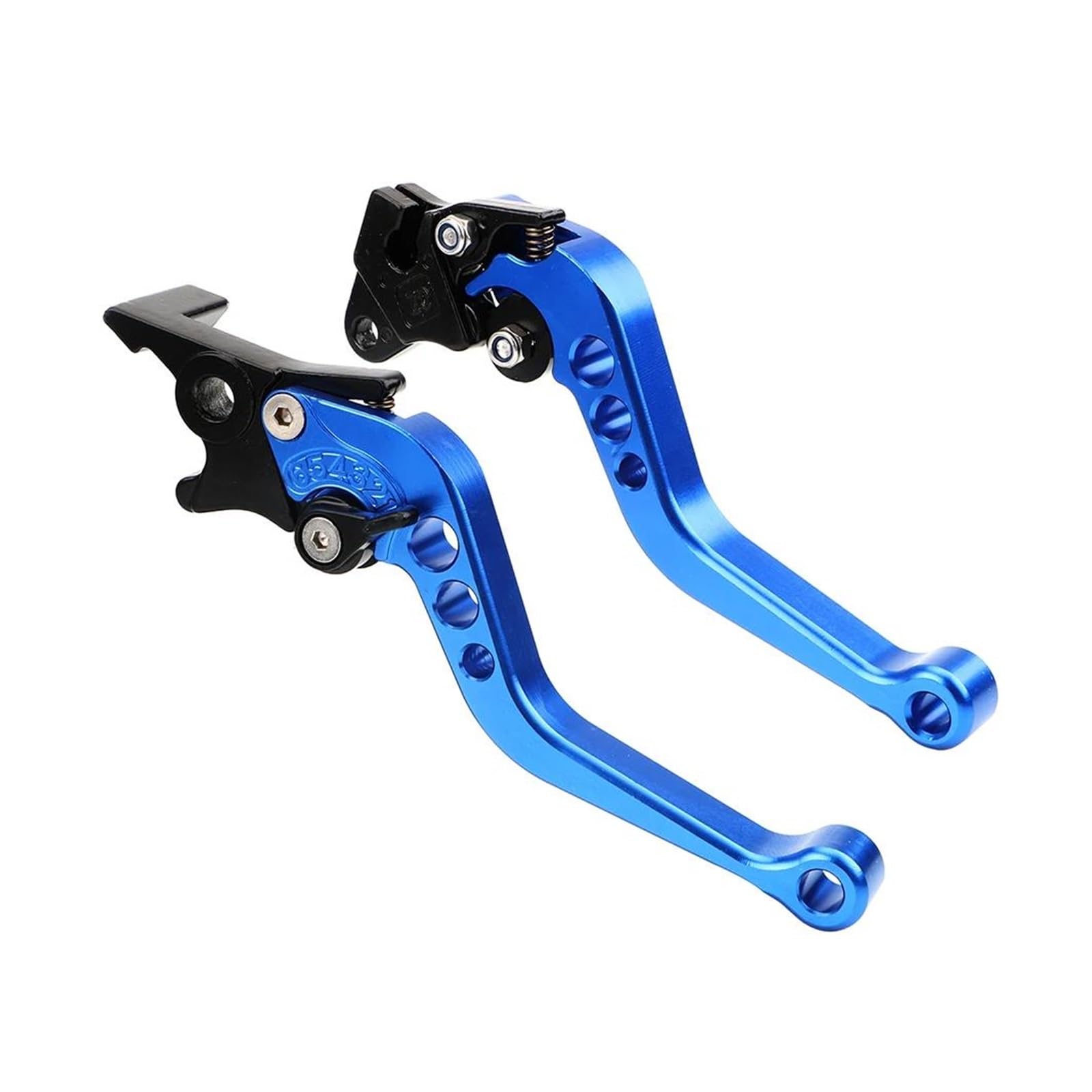 Bremshebel Universal Fit Für Motorrad-Modifikation 1 Paar Legierter Motorrad-Bremsgriff CNC-Motorrad-Kupplungstrommel-Bremshebelgriff Kupplungshebel Motorrad(Blau) von YANGTINGTING