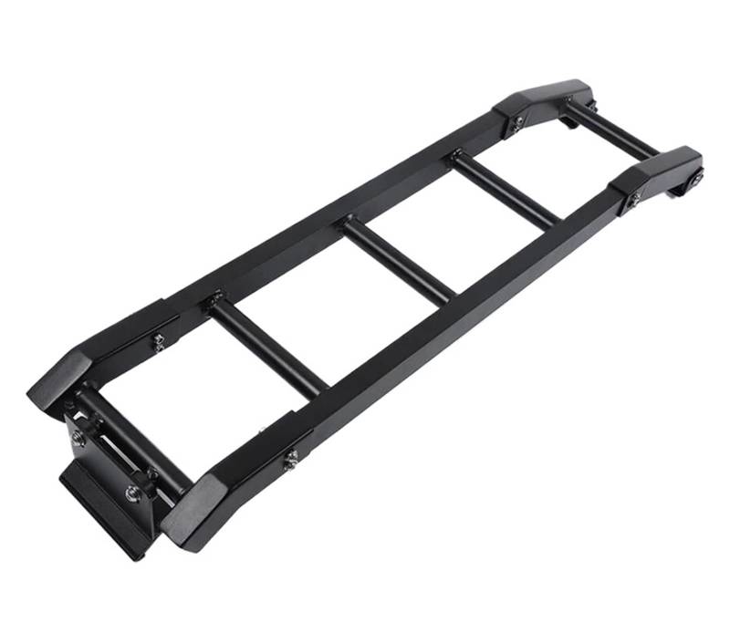 Dach Rack Gepäck Für Suzuki Für Jimny JB64 JB74 2019 2020 2021 2022 + Heckklappe Treppen Dach Top Klettern Leiter Metall Schwanz Tür Treppe Racks Träger Auto(D Model) von YANGTINGTING