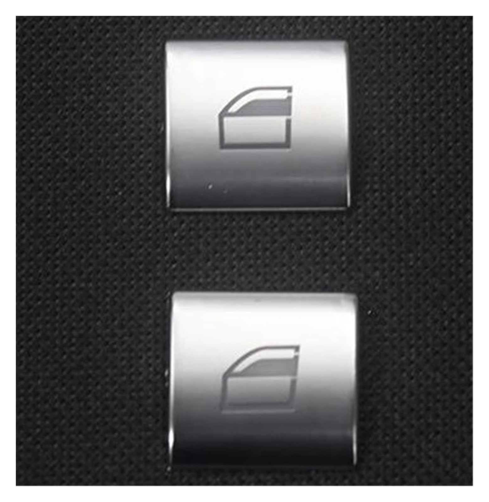 Interieur Dekor Zierleiste Für 3 Serie Für E46 1998-2004 Auto Zentrale Steuerung Panel Warnung Licht Schalter Taste Abdeckung Aufkleber Trim Mittelkonsole Dekor(B Model Silver 2 pcs) von YANGTINGTING