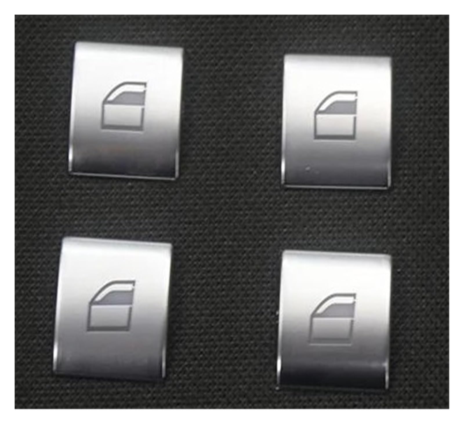 Interieur Dekor Zierleiste Für 3 Serie Für E46 1998-2004 Auto Zentrale Steuerung Panel Warnung Licht Schalter Taste Abdeckung Aufkleber Trim Mittelkonsole Dekor(D Model Silver 4 pcs) von YANGTINGTING