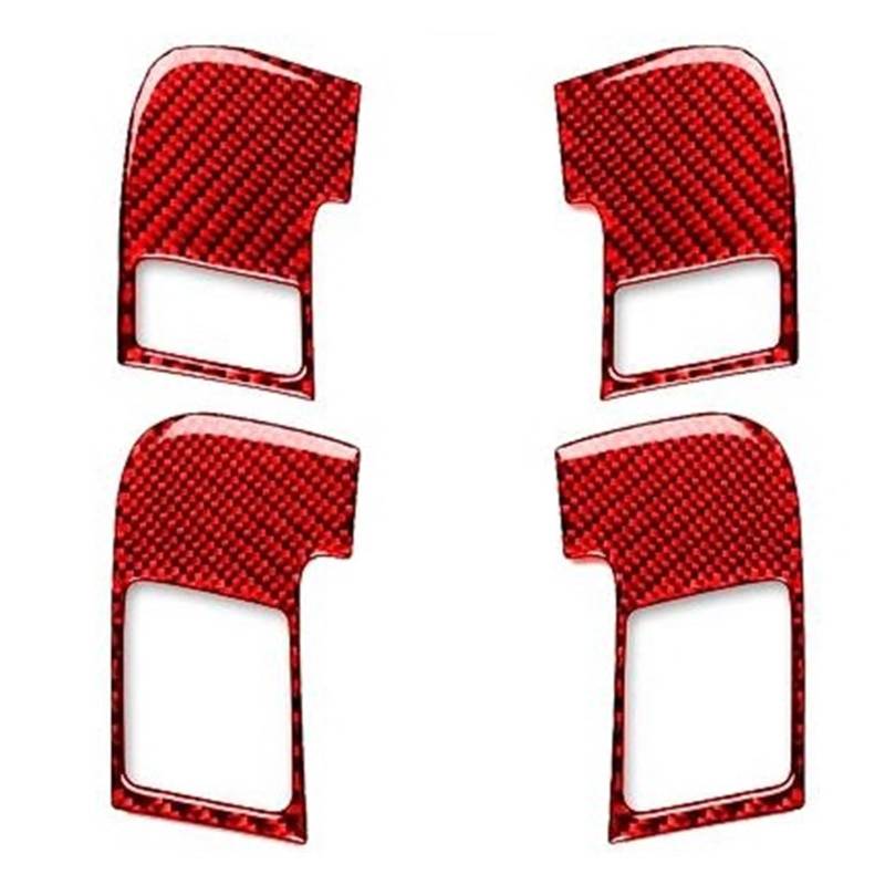 Interieur Dekor Zierleiste Für A3 Für S3 Für 8P 2006 2007 Türschloss Schalter Control Pane Trim Abdeckung Auto Innen Dekoration Aufkleber Mittelkonsole Dekor(Red,1) von YANGTINGTING