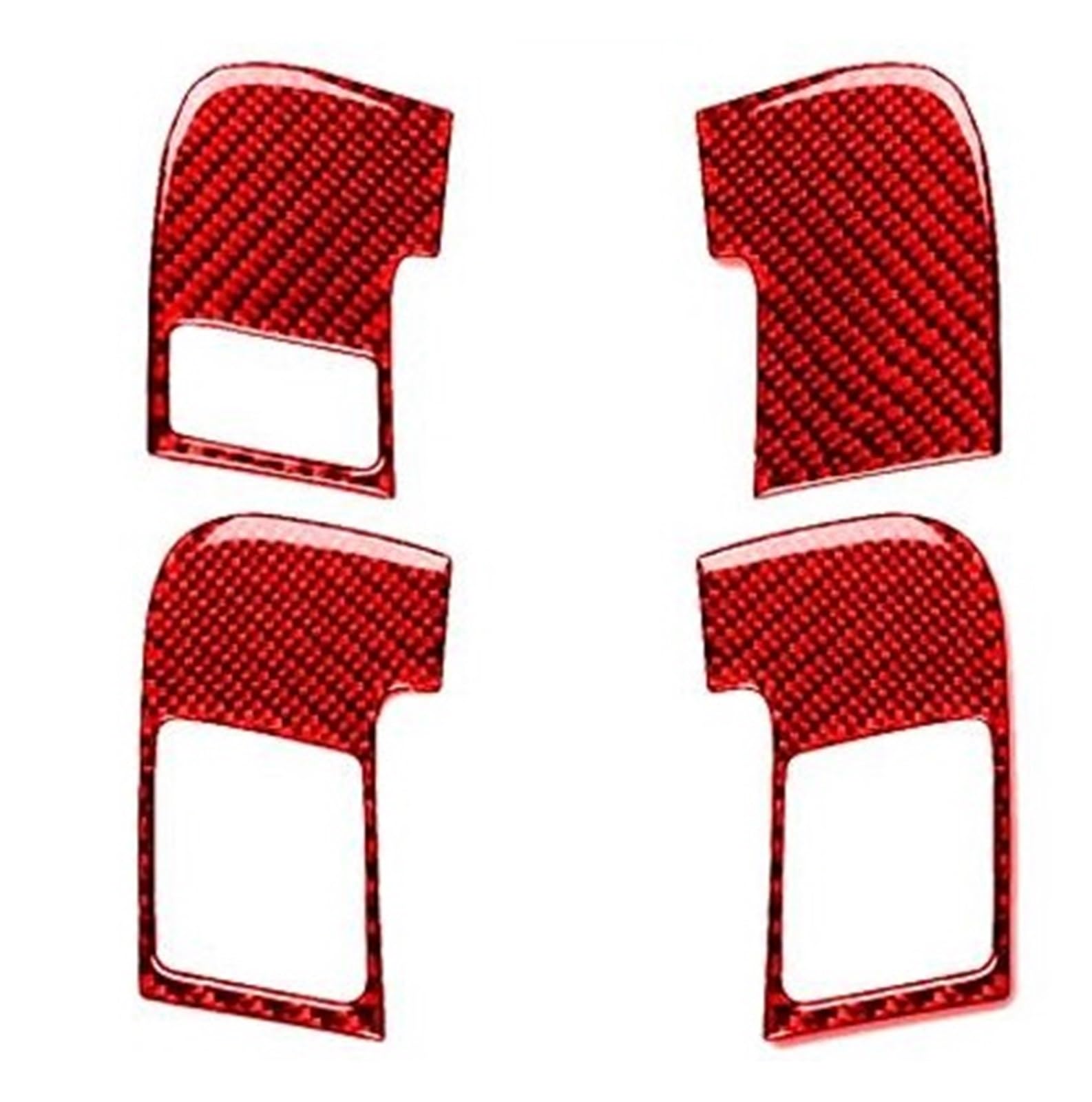 Interieur Dekor Zierleiste Für A3 Für S3 Für 8P 2006 2007 Türschloss Schalter Control Pane Trim Abdeckung Auto Innen Dekoration Aufkleber Mittelkonsole Dekor(Red,2) von YANGTINGTING