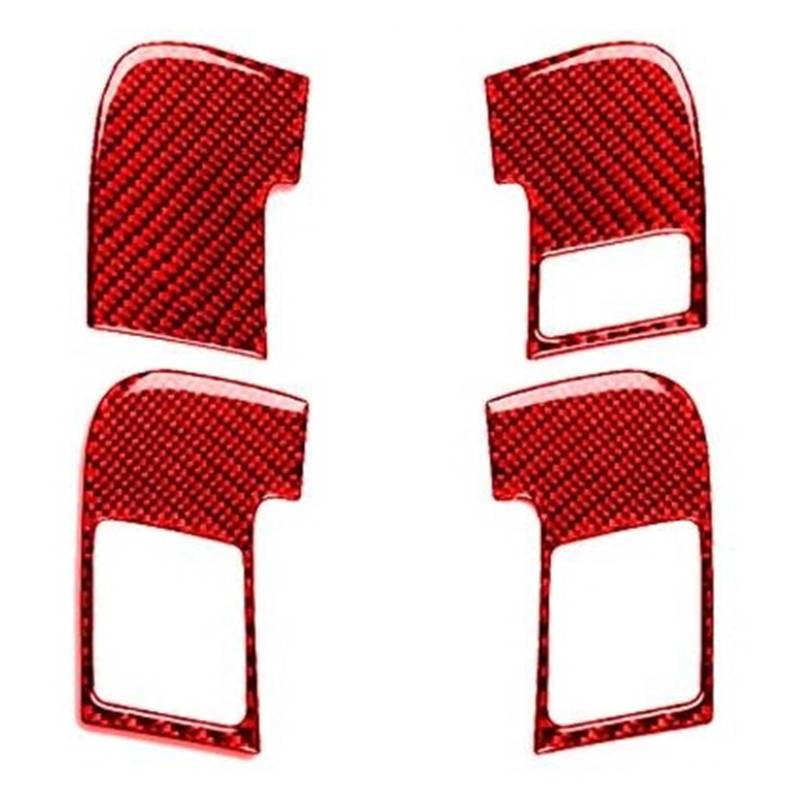 Interieur Dekor Zierleiste Für A3 Für S3 Für 8P 2006 2007 Türschloss Schalter Control Pane Trim Abdeckung Auto Innen Dekoration Aufkleber Mittelkonsole Dekor(Red,3) von YANGTINGTING