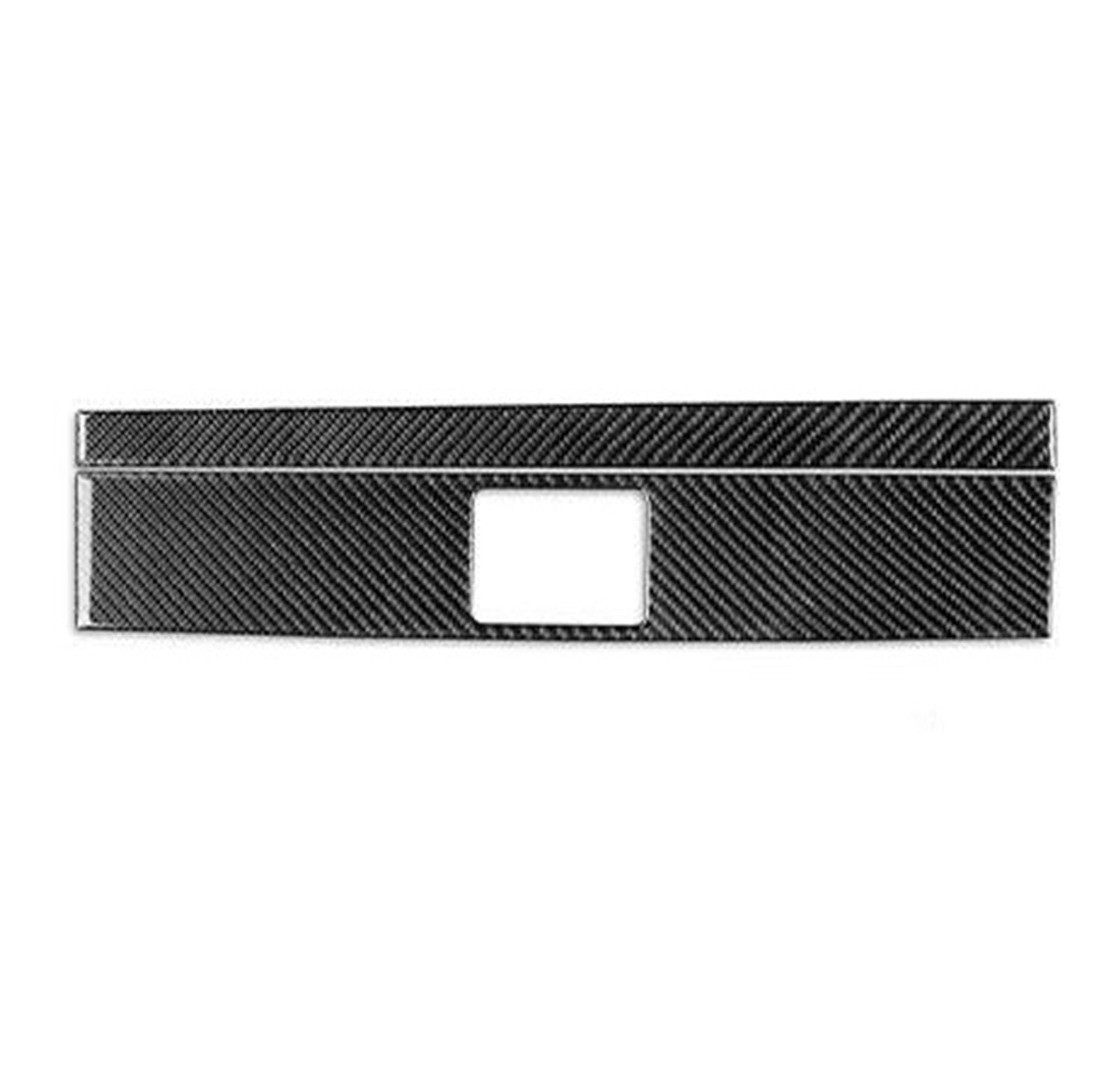 Interieur Dekor Zierleiste Für Benz Für B Klasse Für W245 2005-2011 Carbon Faser Copilot Handschuh Box Panel Trim Streifen Auto Innen Dekorative Aufkleber Mittelkonsole Dekor(Schwarz,2) von YANGTINGTING