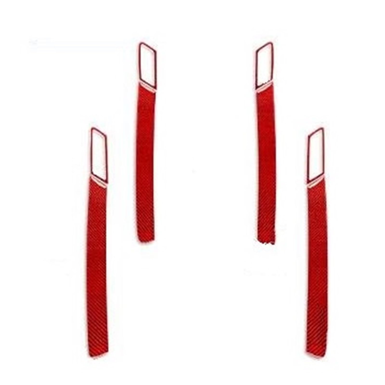 Interieur Dekor Zierleiste Für -Benz Für M Klasse Für W164 2005-2011 Türgriff Panel Trim Streifen Auto Innen Aufkleber Mittelkonsole Dekor(Red,3) von YANGTINGTING