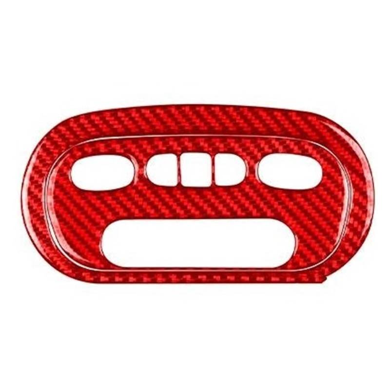 Interieur Dekor Zierleiste Für Chevrolet Für Impala 2000-2004 Carbon Fiber Scheinwerfer Schalter Taste Panel Auto Innen Dekorative Aufkleber Mittelkonsole Dekor(Red,3) von YANGTINGTING