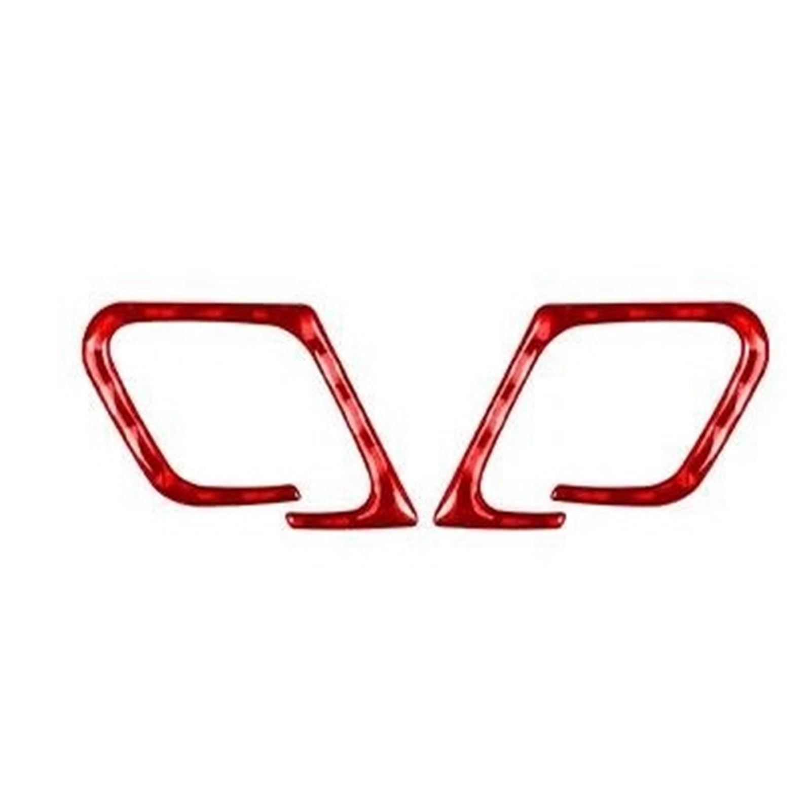 Interieur Dekor Zierleiste Für Chevrolet Für Impala 2001-2004 Carbon Fiber Lenkrad Taste Rahmen Trim Auto Innen Dekorative Aufkleber Mittelkonsole Dekor(Red) von YANGTINGTING