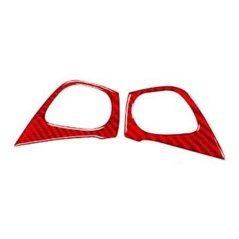 Interieur Dekor Zierleiste Für Chevrolet Für Impala 2014-up Carbon Fiber Lenkrad Trim Panel Aufkleber Dekorative Auto Innen Aufkleber Mittelkonsole Dekor(Red,1) von YANGTINGTING