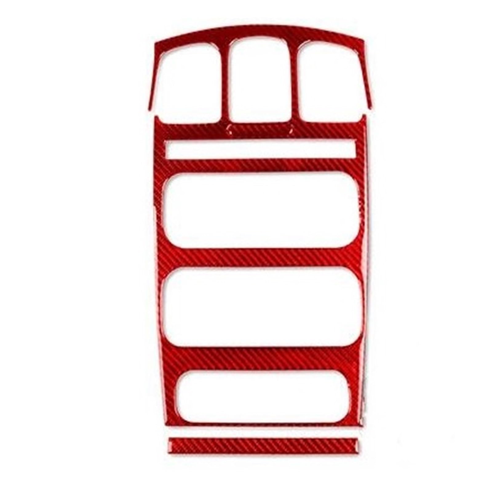 Interieur Dekor Zierleiste Für Dodge Für Caravan 2001-2007 Zentrale Steuerung Panel Trim Abdeckung Kit Rahmen Auto Innen Dekorative Aufkleber Mittelkonsole Dekor(Red,3) von YANGTINGTING