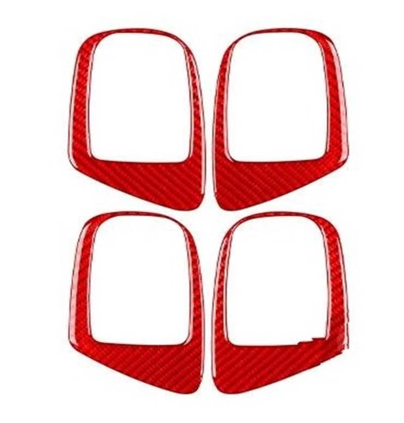 Interieur Dekor Zierleiste Für Dodge Für Durango 1997-1999 Innen Tür Pull Griff Rahmen Trim Auto Innen Zubehör Aufkleber Mittelkonsole Dekor(Red) von YANGTINGTING