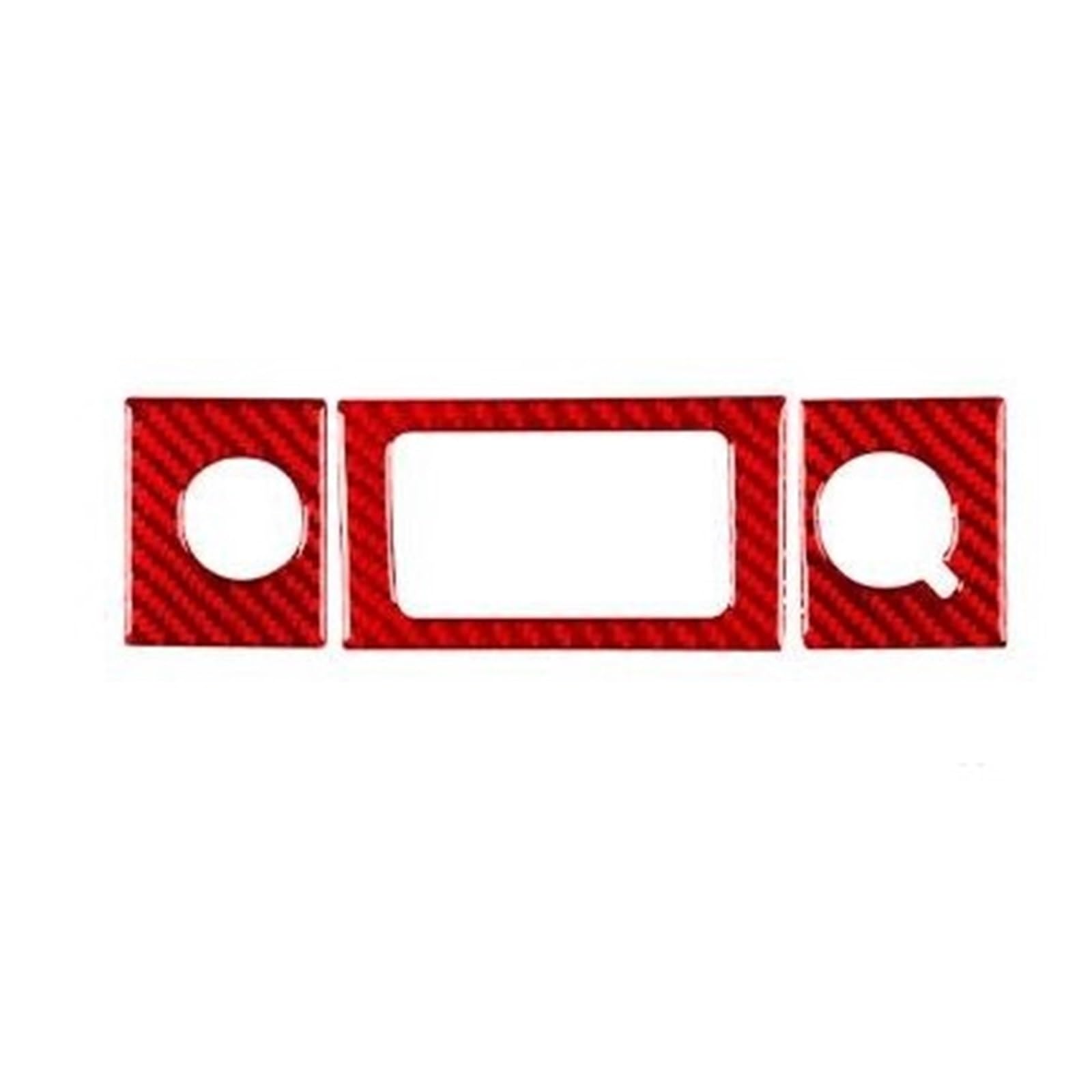 Interieur Dekor Zierleiste Für Dodge Für Durango 2004-2007 Carbon Faser Zentrale Steckdose Panel Trim Auto Innen Zubehör Aufkleber Mittelkonsole Dekor(Red,B) von YANGTINGTING