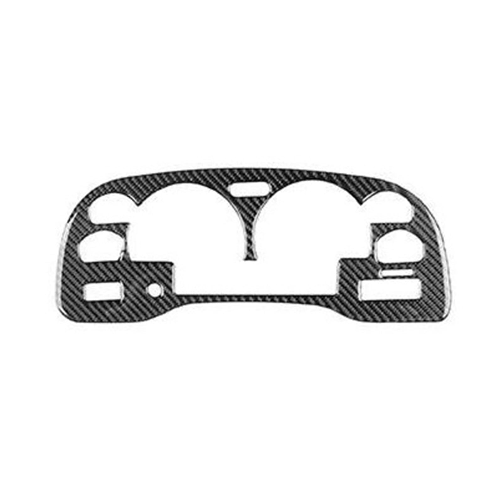 Interieur Dekor Zierleiste Für Dodge Für RAM 1998-2002 Carbon Faser Instrument Tacho Panel Trim Auto Innen Dekorative Aufkleber Mittelkonsole Dekor(Schwarz) von YANGTINGTING