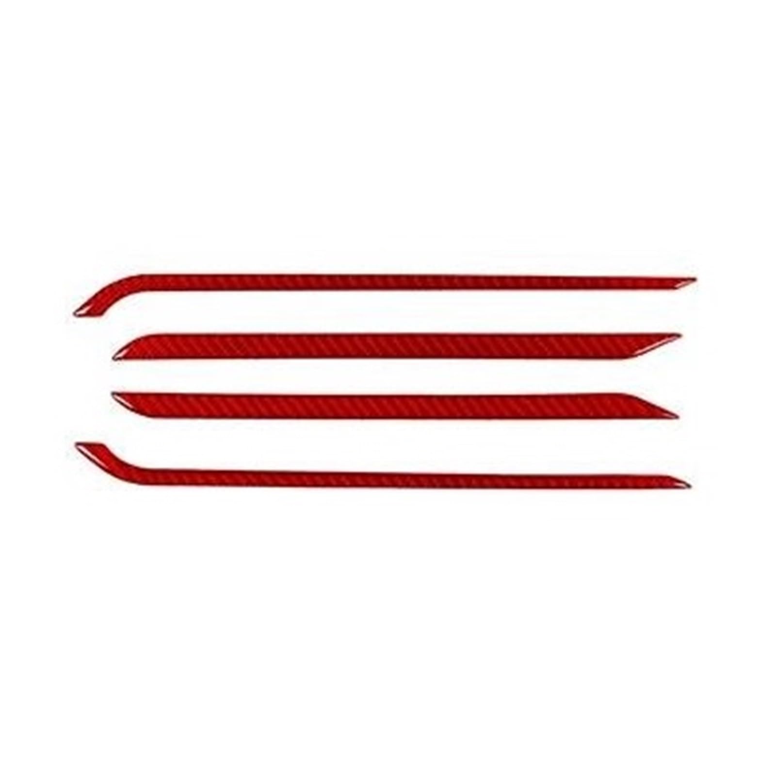 Interieur Dekor Zierleiste Für Dodge Für RAM Für 1500 2500 3500 2019-23 Carbon Fiber Zurück Tür Griff Panel Trim Streifen Auto Innen Dekorative Aufkleber Mittelkonsole Dekor(Red,1) von YANGTINGTING