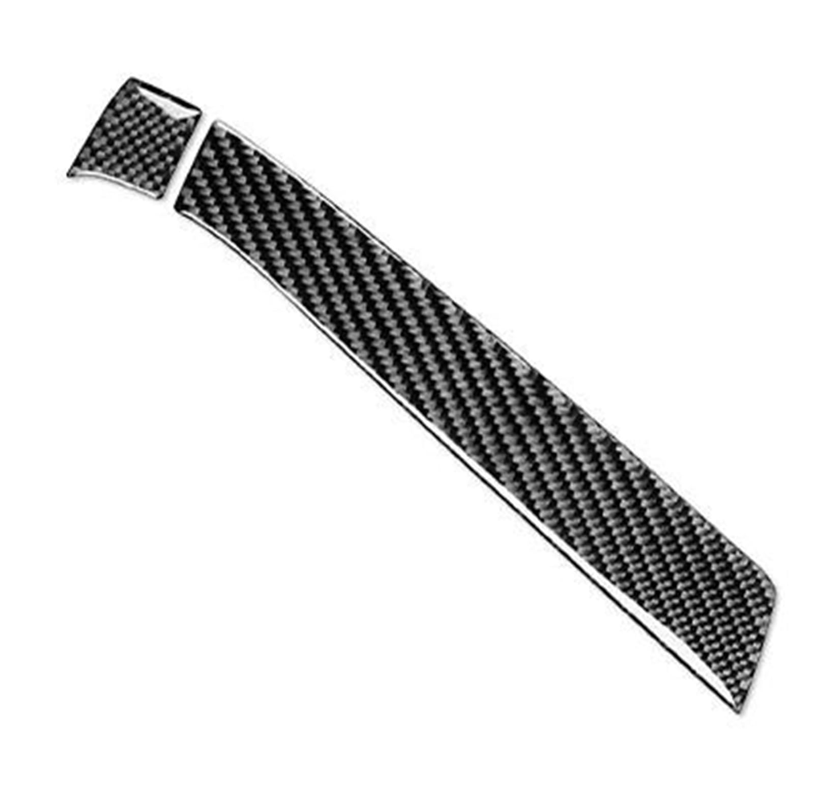 Interieur Dekor Zierleiste Für Q7 2007-2015 Carbon Fiber Innen Tür Push Armlehne Panel Trim Streifen Auto Innen Dekorative Aufkleber Mittelkonsole Dekor(1 Black RHD) von YANGTINGTING