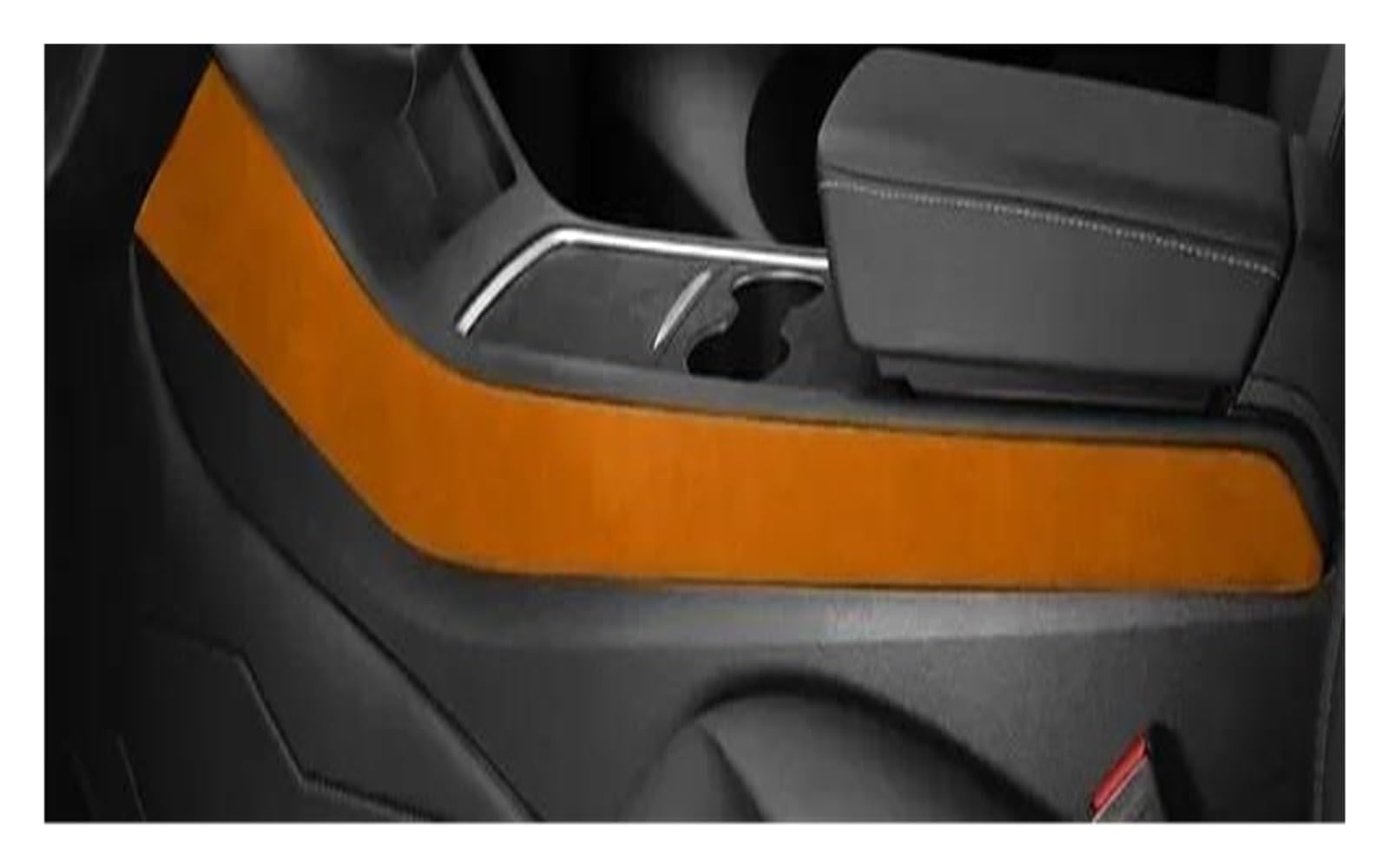 Interieur Dekor Zierleiste Für Tesla Für Modell Für Y Für Modell 3 Auto Center Konsole Seite Panel Aufkleber Abdeckung Sitz Seite Panel Dekoration Streifen Mittelkonsole Dekor(Orange) von YANGTINGTING