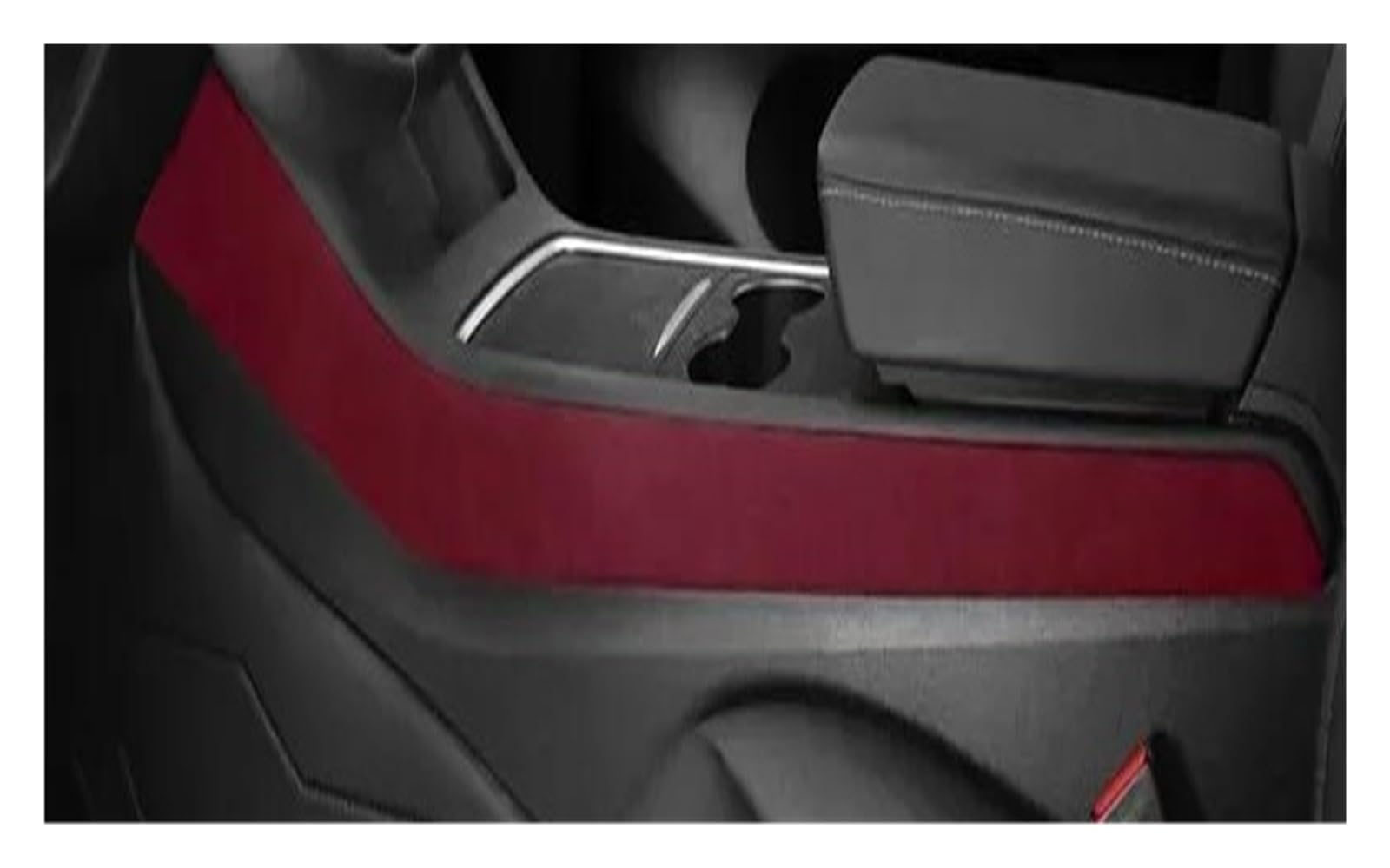 Interieur Dekor Zierleiste Für Tesla Für Modell Für Y Für Modell 3 Auto Center Konsole Seite Panel Aufkleber Abdeckung Sitz Seite Panel Dekoration Streifen Mittelkonsole Dekor(Wine Red) von YANGTINGTING