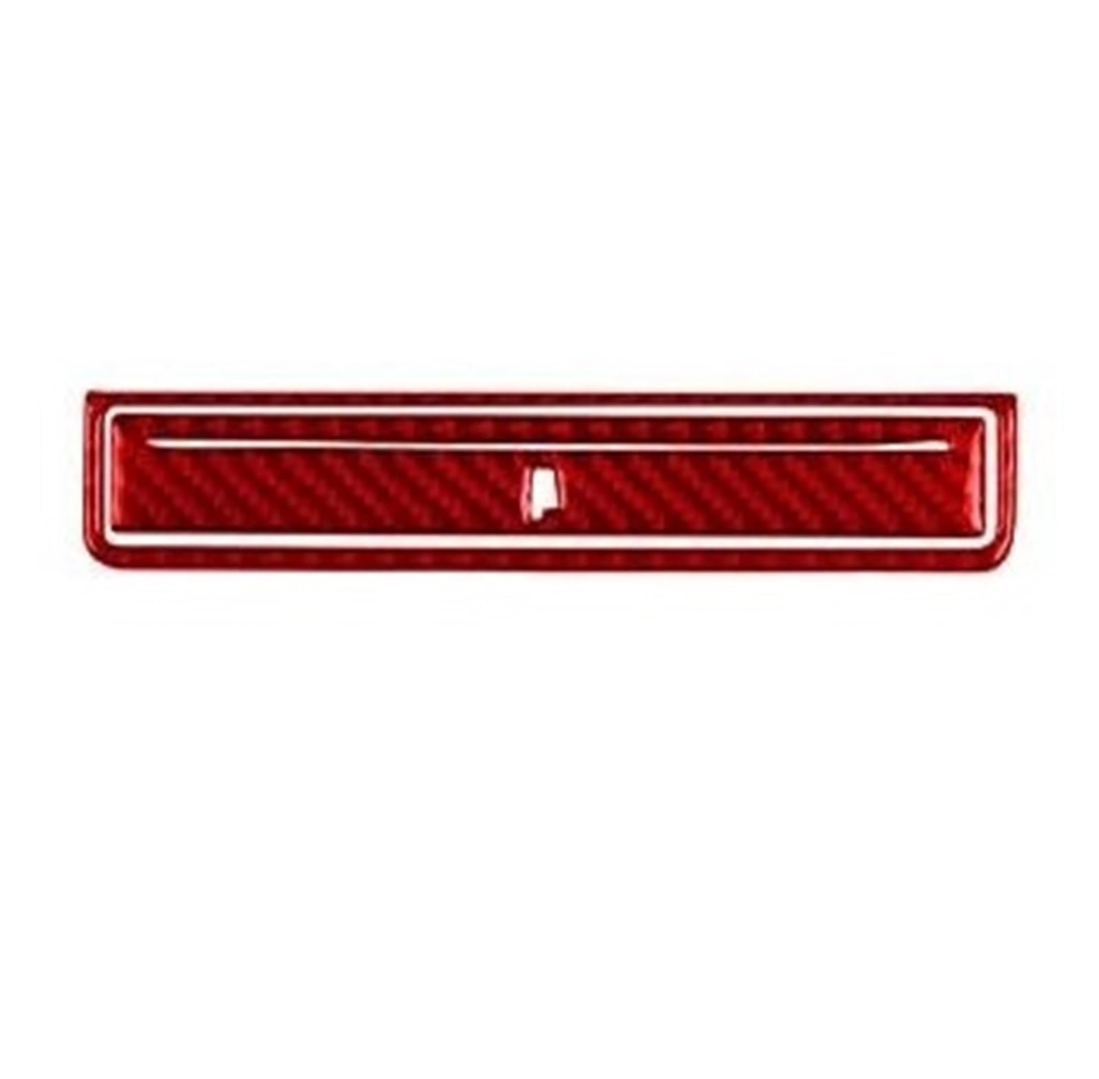 Interieur Dekor Zierleiste Für VW Für Passat 2006-2011 Zubehör Carbon Faser Auto Innen Hinten Center Armlehne Trim Aufkleber Mittelkonsole Dekor(Red) von YANGTINGTING