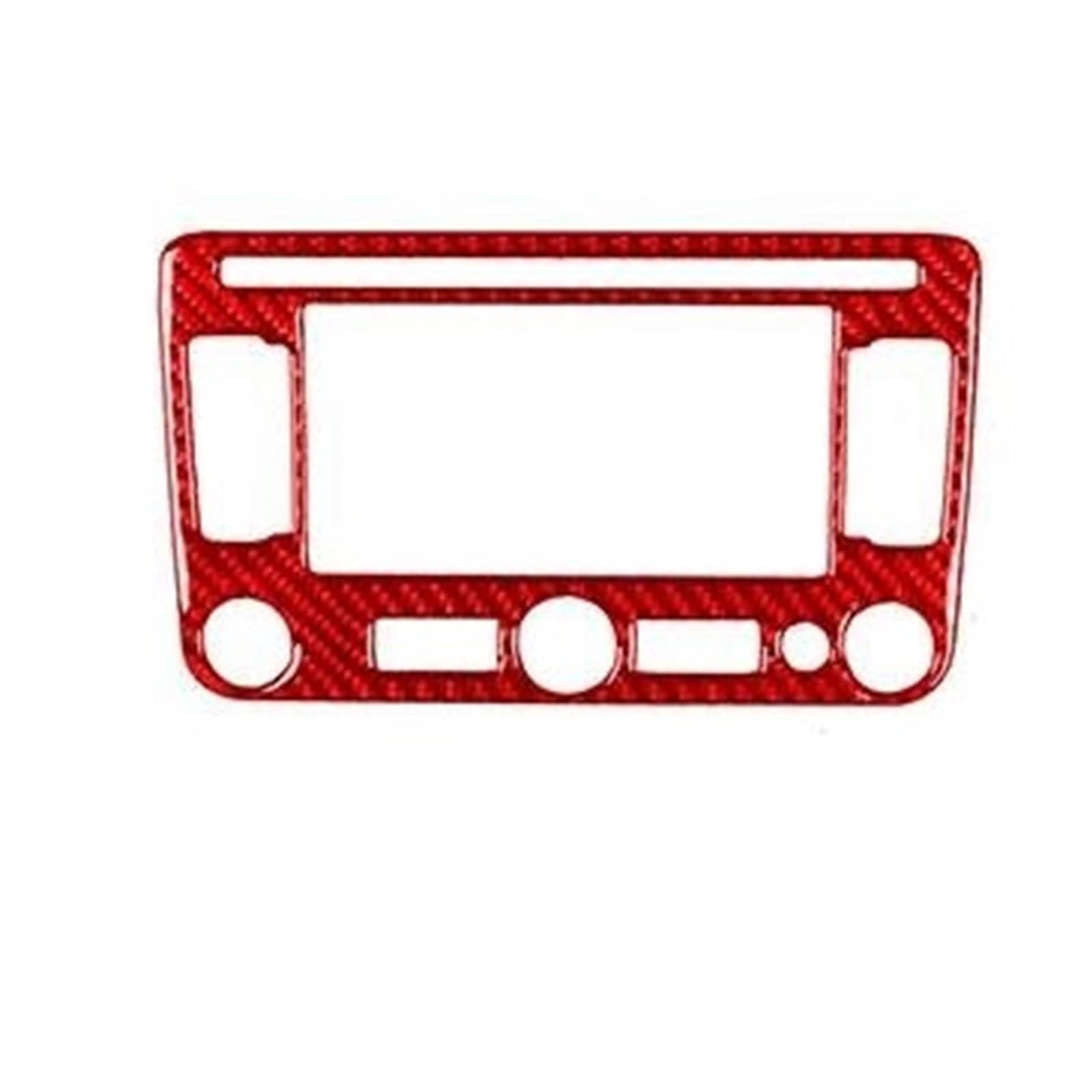 Interieur Dekor Zierleiste Für VW Für Passat Für Nms Für B7 2012-2019 Center Console Navigation Panel Trim Echte Auto Innen Zubehör Mittelkonsole Dekor(B Red) von YANGTINGTING