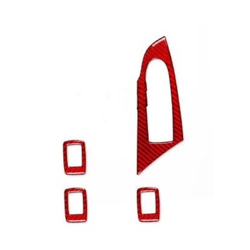 Interieur Dekor Zierleiste Für X3 Für F25 2011-17 Für X4 Für F26 2014-2017 Innen Fenster Lift Panel Auto Innen Dekorative Aufkleber Mittelkonsole Dekor(Red,RHD) von YANGTINGTING