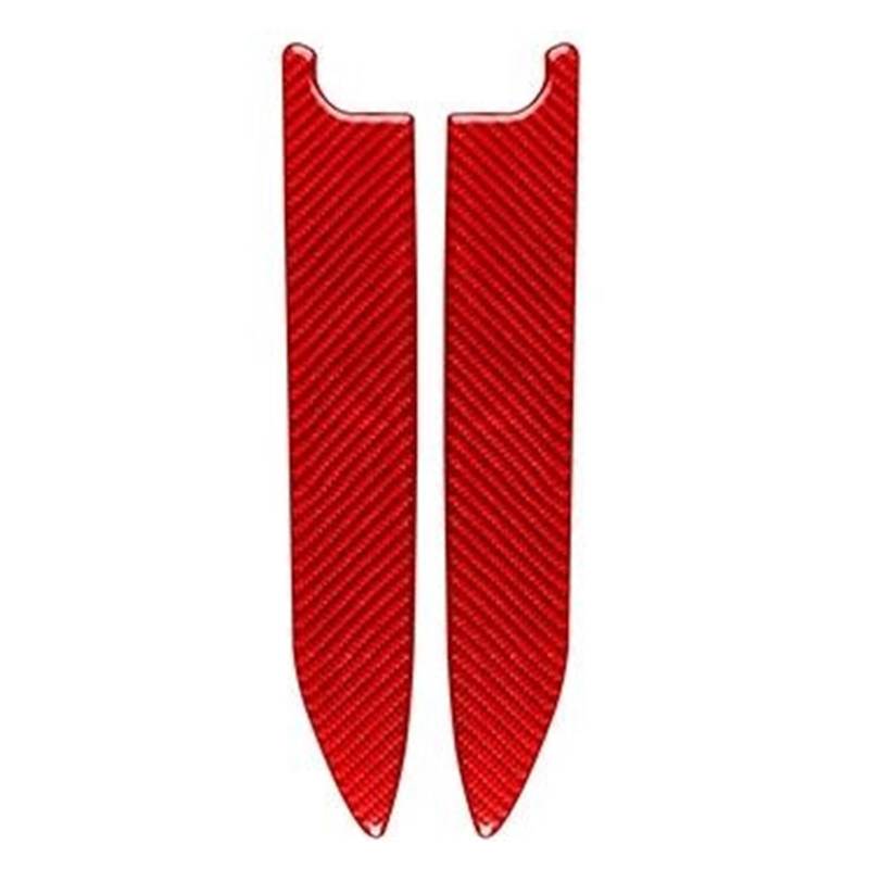 Interieur Dekor Zierleiste Für Z3 1998-2002 Carbon Fiber Innen Tür Armlehne Panel Trim Streifen Auto Innen Dekorative Aufkleber Mittelkonsole Dekor(Red) von YANGTINGTING