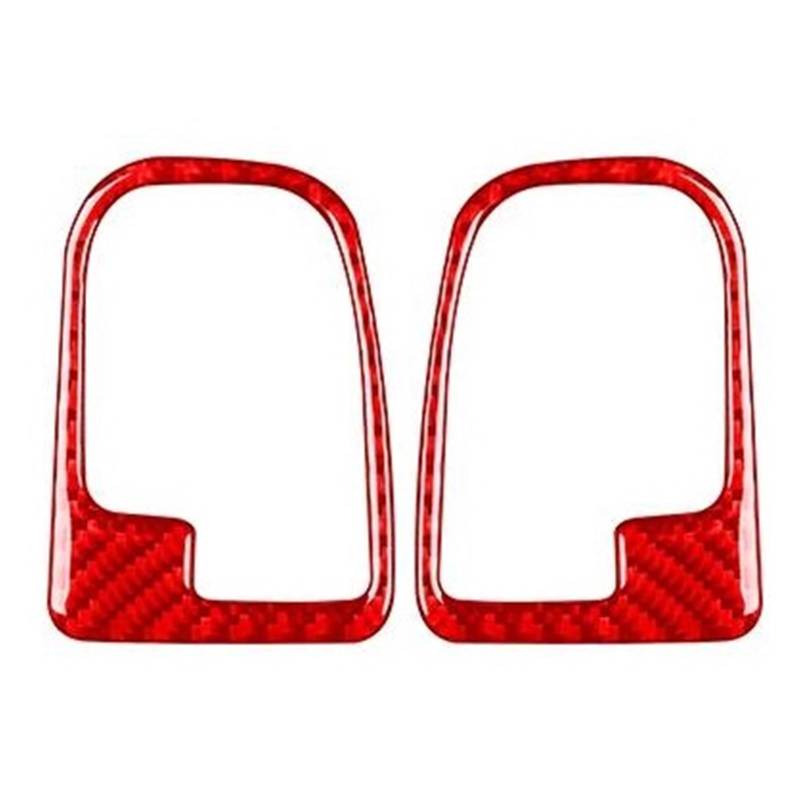 Interieur Dekor Zierleiste Für Z3 1998-2002 Carbon Fiber Innen Türgriff Panel Trim Auto Innen Zubehör Aufkleber Mittelkonsole Dekor(Red) von YANGTINGTING