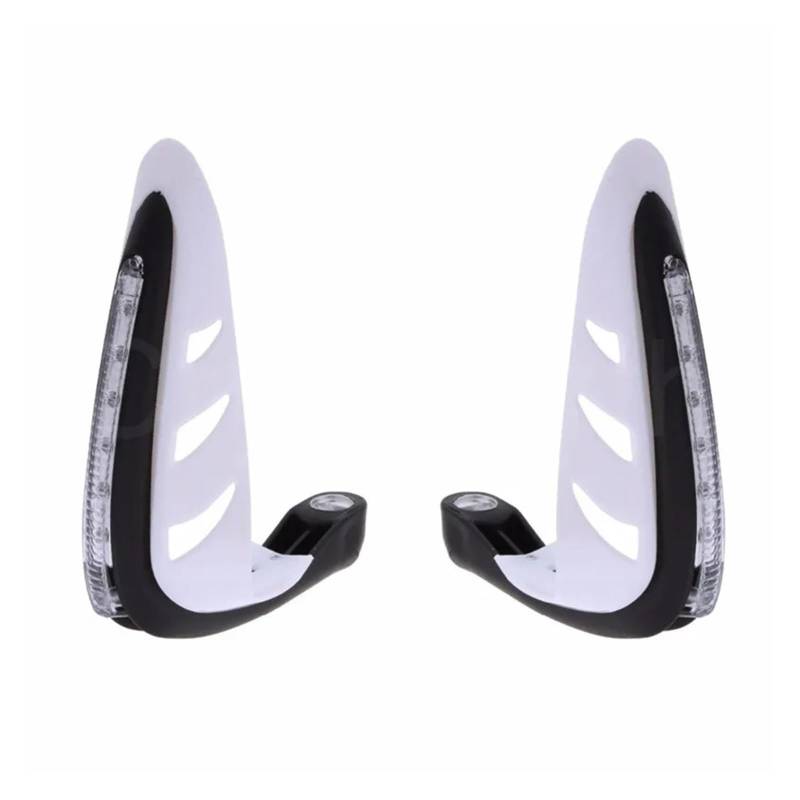 Lenker Handschützer Für TDM850 TDM900 TDM 850 900 FZ6N FZ6 FZ8 FZ1 Universal Motorrad 7/8" Handschutz 22mm Handschutz W/LED Blinker Anzeige Motorrad Handschutz(White) von YANGTINGTING