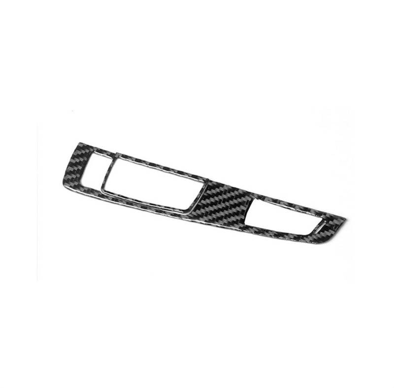 Mittelkonsole Interieurleisten Aufkleber Für 6 Series F12 F13 2011-2018 Carbon Fiber Auto Aufkleber Auf Getriebe Panel Schwarz Dekoration Panel Schutz Rahmen Trim Aufkleber(Single Button) von YANGTINGTING