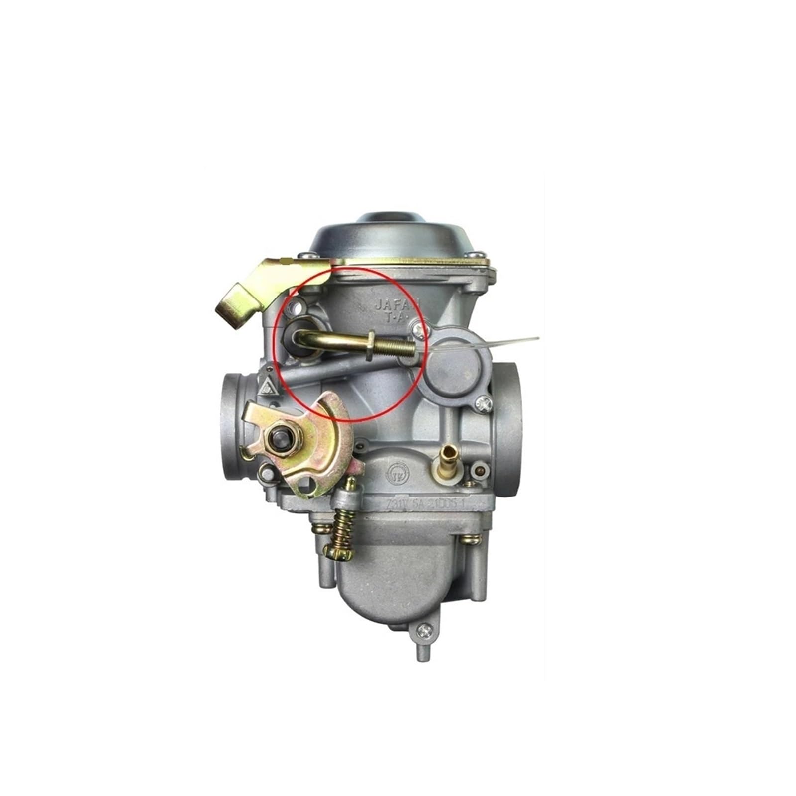 Motorrad Vergaser Für Hensim Für HS400 HS 400 Für Scout 300CC-400CC C Motorrad Vergaser Carb Motorrad Carburetor(Cable) von YANGTINGTING