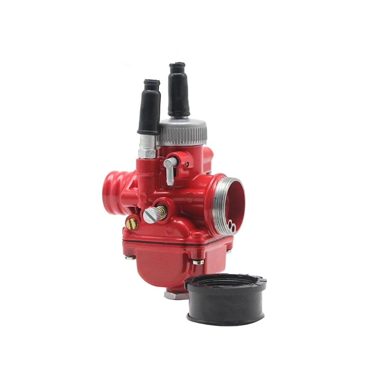 Motorrad Vergaser Für Puch Zuma Roller 50cc 90cc BWS100 17mm 19mm 21mm Alconstar- PHBG Racing Motorrad Vergaser Carb Carburedor Motorrad Carburetor(17mm-red) von YANGTINGTING