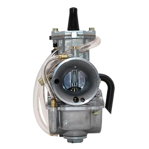 Motorrad Vergaser PWK OKO 21 24 26 28 30 32 34 mm Vergaser, universeller 4-Takt- und 2-Takt-Vergaser für alle Motorradmotoren, Performance-Rennvergaser Motorrad Carburetor(26MM) von YANGTINGTING