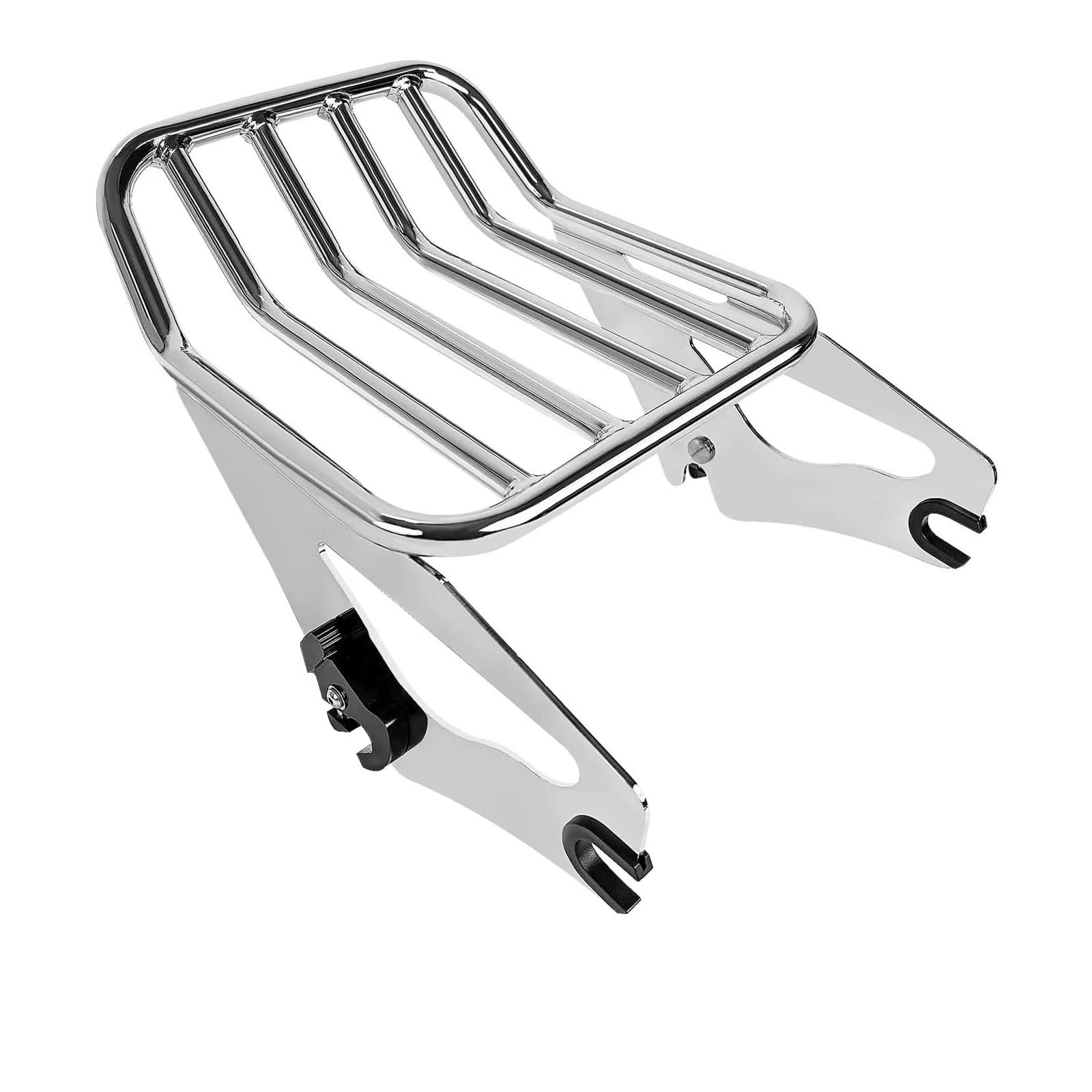 Motorrad-hinterer Gepäckbrücke Für Touring Für Modelle Für Street Für Glide Für Road Für King 2009-2024 Gepäckträger Motorrad-Heckträger Hinten Gepäck Rack(Chrome) von YANGTINGTING