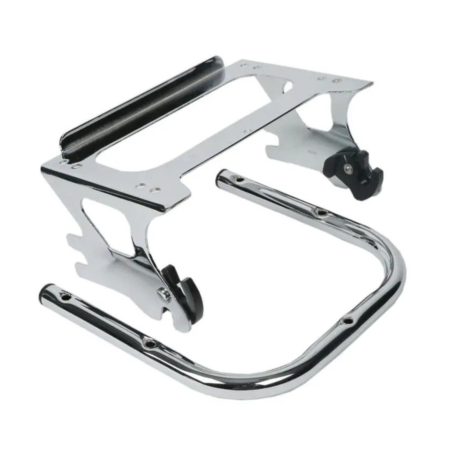 Motorrad-hinterer Gepäckbrücke Für Touring Für Road Für King Für Electra Für Glide Für FLHT FLTR FLHX 1997-2008 Motorrad Tour Pack Mount Gepäckträger Hinten Gepäck Rack(Chrome) von YANGTINGTING